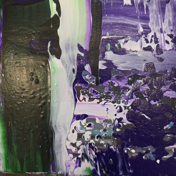 HANDCRAFTED Abstract Painting HANDMADE Artwork HANDPAINTED Wall Art Decor - Picture 13 of 17